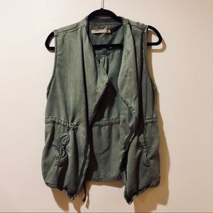 Max Jeans Army Green Utility Vest